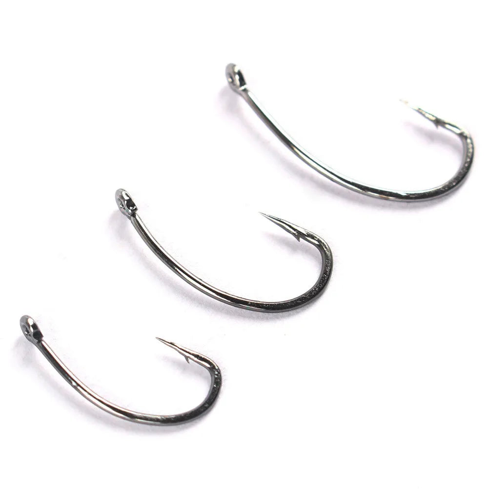 Bulk Mustad Fishing Hook High Carbon Steel Crank Hook with Barb for Octopus Catfish and Bass Stainless Steel Material