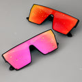 Lmamba Custom 21041 Custom Classic One Piece Oversized Square Mirror Lens Sports Sunglasses Luxury Brand Sun Glasses