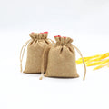 Eco-Friendly Natural Linen Drawstring Bag Jute Burlap Hemp Dust Bag for Gift Packaging
