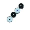 Mini Round Acrylic Transparent Jewelry Container with Diamond Color Bare Rock Earrings Storage Display Box with Rotating Lid