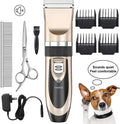 Manufacture Wholesale USB Rechargeable Electric Pet Hair Shaver Set Low Noise Dog Hair Clippers Grooming Pet Trimmer