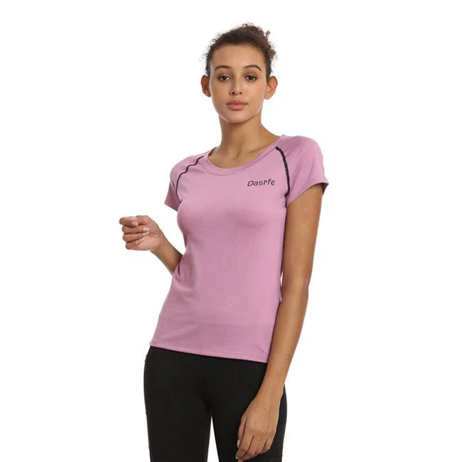 Women's Custom Training Gym Clothes Fitness Active Tops for Sport Running Yoga T Shirt Women's Gym Wear