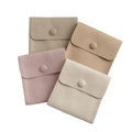 Fashion Display Microfiber Suede Jewelry Pouch Bags with Custom logo for Necklaces Rings and Bracelets