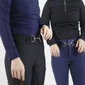 Wholesale Multi Color No MOQ Snaffle Bit Power Elastic Women Horse Riding Belts With Horse Bits Equestrian Belt Buckle
