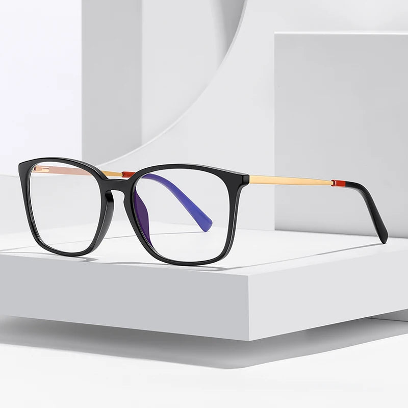 Anti-blue Light Men's  Glasses Frame Spring Hinge Computer Eyewear Wholesale Eyeglasses Square Frame
