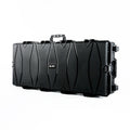 GLARY Waterproof case for Guns With Wave Sponge Universal Plastic Gun case Box With Wheels Heavy Duty Gun Storage case Box