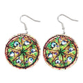 Playful Double-Sided Acrylic Pizza Earrings Fashion Designer's Barbecue Evil Eyes and Leaf Cheese Platter Drop Fashion Jewelry