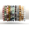 Wholesale Gemstone Healing Bracelet 8mm Picture Jasper Beads Natural Jade for Women Men Agate Turquoise Quartz Amethyst Opal