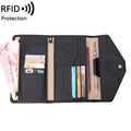 MIYIN simple three-fold travel passport cover large-capacity RFID card holder passport cover holder