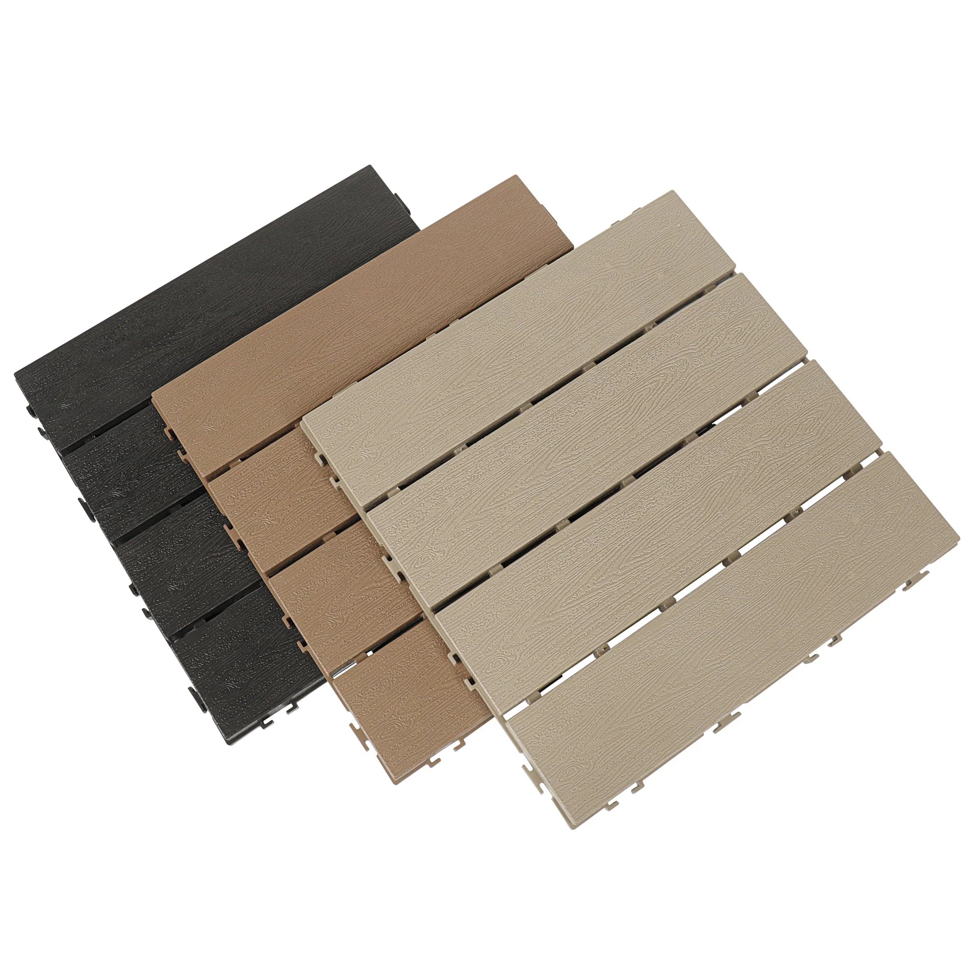 Waterproof PP Materials DIY Deck Tiles for Wedding Temporary Floor XF-P001 12"