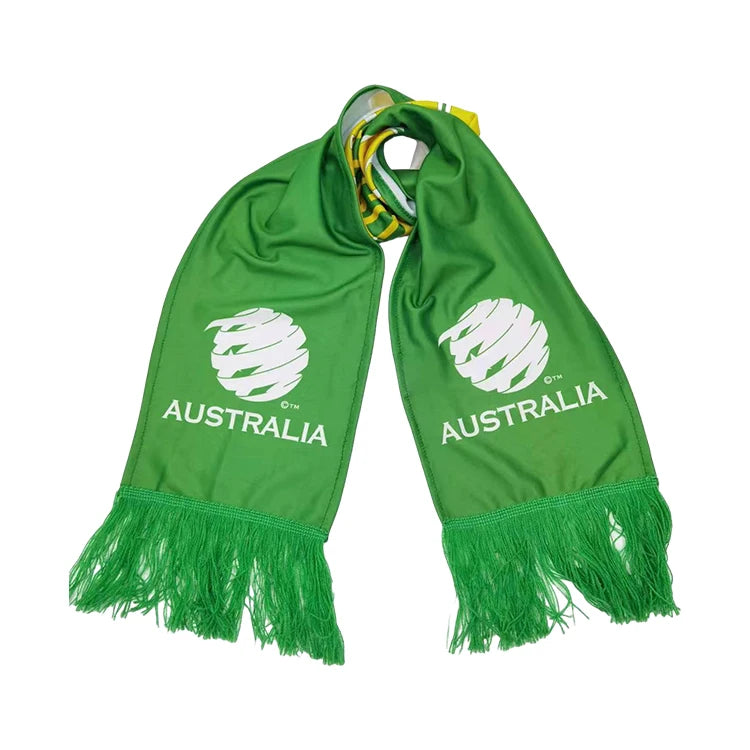 Custom Print Fan Polyester Sports Football Team Scarfs for Parties and Event