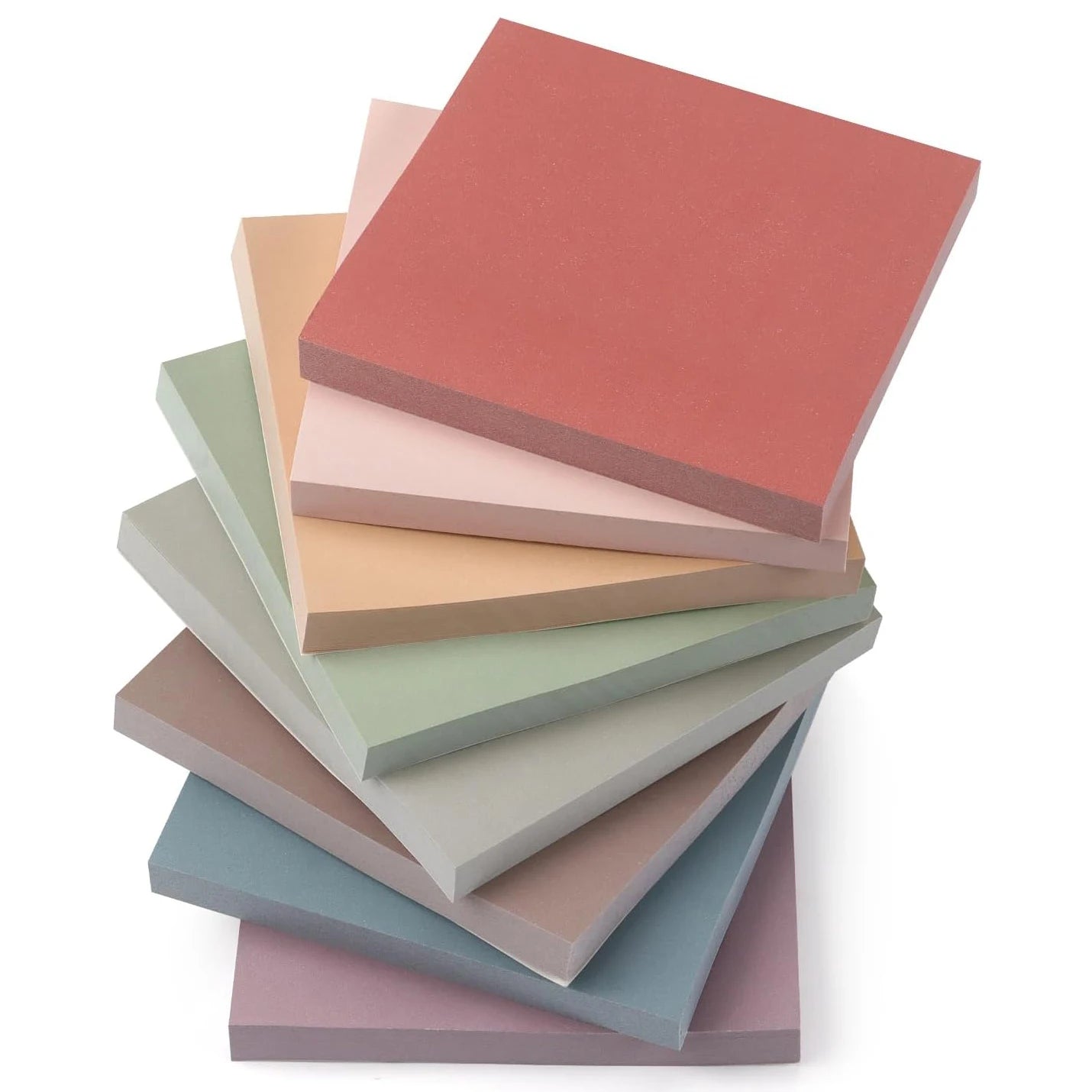 8 Pack 3x3 Sticky Notes Self-Adhesive 70 Sheets/Pad 8 Morandi Colors for Home School Office Easy to Use