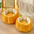 Cute Pumpkin Pet Bed for Dogs Cats Pet Nest Kennel Indoor Soft Sofa Sleeping Mat Plush Warm Puppy Cat Bed