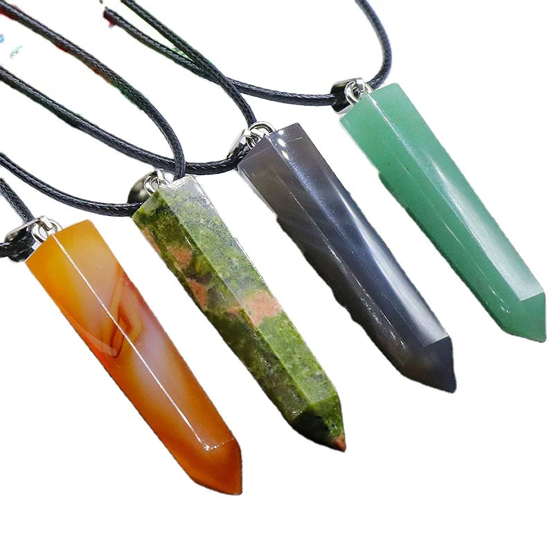 Huiying Wholesale Healing Quartz Stones Pendant Gemstone Crystal Arrow head Pendant For Gift Jewelry