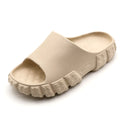 Unisex Summer Slides New Mold EVA Home Slippers Antislip Cushioning Open Toe Design for Indoor Outdoor Wear Comfortable Soft