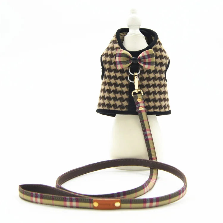 Wholesale Customized Logo Factory Direct Luxury Dog Vests Fashion Dress Pet Harness