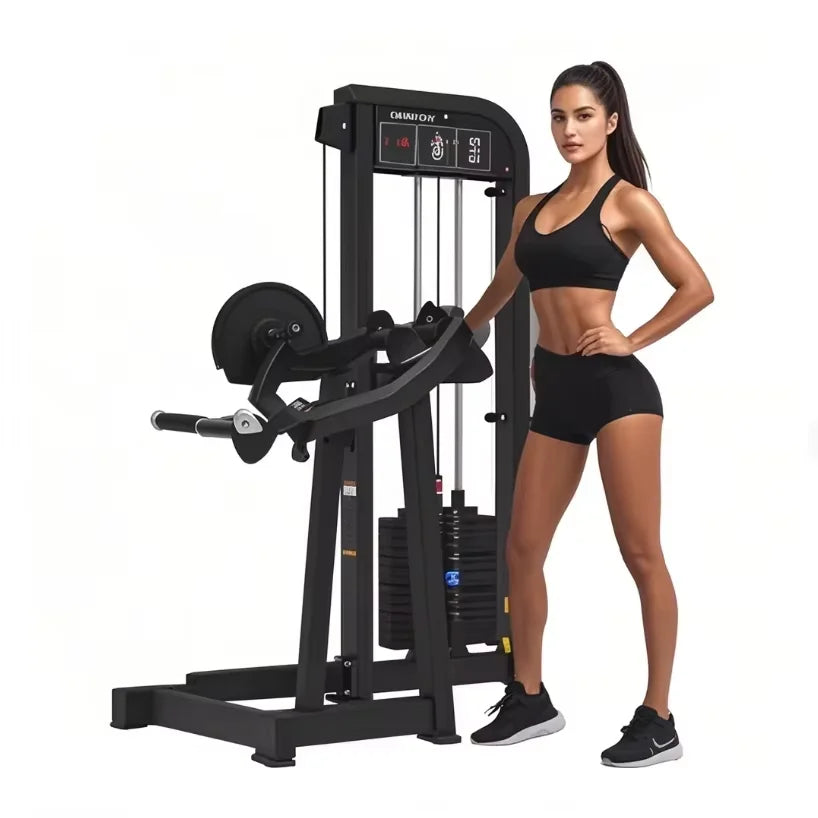 Cheernin Pro Tricep Press Machine-100kg Adjustable Weight Stack Commercial Steel Gym Equipment Ergonomic Design Arms Training