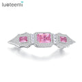 LUOTEEMI Accessories Woman Metal Zirconia Designer Korean Clip and Girl Pin for Wedding Hair Jewelry