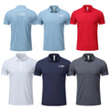 Custom Logo Luxury Company Work Events Polo Shirts Quick Dry 100% Polyester Golf T Shirt Lightweight Elastic Men's Polo Shirt