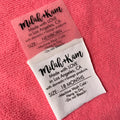 Washing Instruction Heat Transfer Stickerheat Pressed Label Transfer Label for Suits