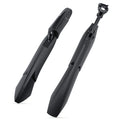 Mountain Bike Front/Rear Mudguard Set Quick Release Black PP & Soft Rubber Fenders
