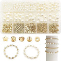 15 Grid 6mm 720pcs Pearl Star Spacing Beads Accessories Sets for DIY Handmade Earrings Bracelet Jewelry Making