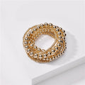 Go2boho Wholesale Gold Plated Design Fashion Jewelry 18K Gold Filled Plated Beaded Bracelets for Women Couple Gifts MegaBDM