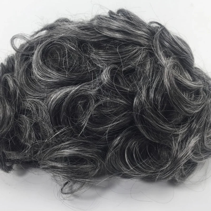 EMEDA Factory Price 0.12-0.14mm Injection Pu Thin Skin Prosthesis Hair Replacement System Men Toupee