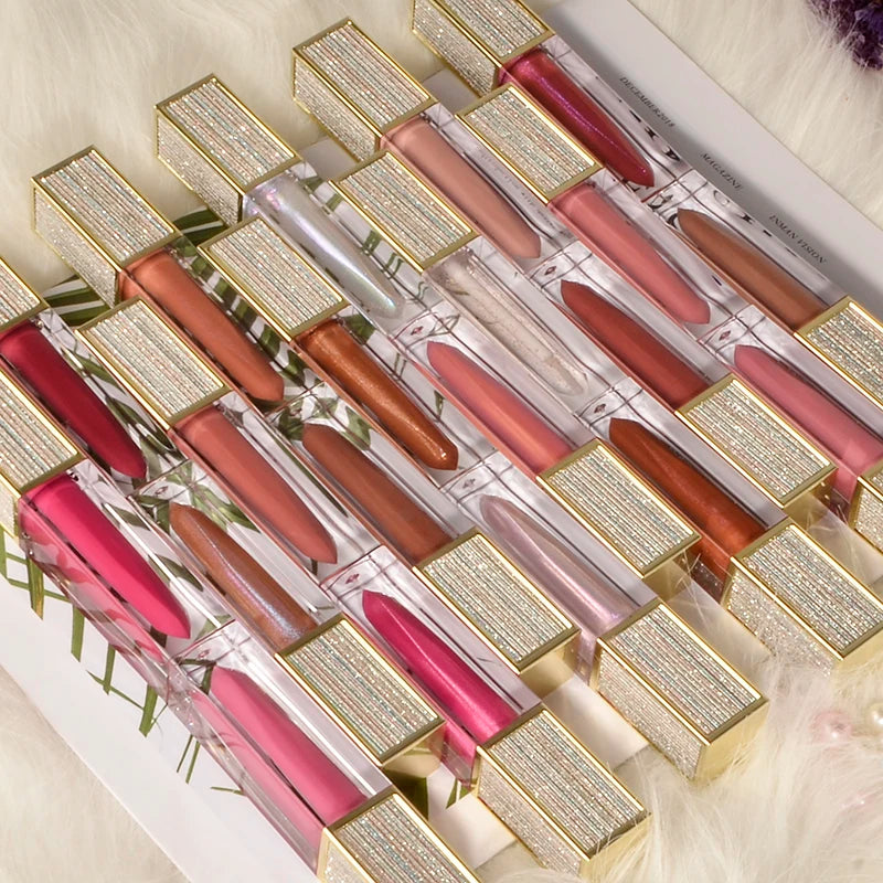 Long-lasting Matte Ice Cream Lipstick Fruit Flavored Lipstick Non-stick Cup Waterproof Lip Gloss Diamond Lipstick