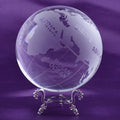 MH-SJ079 clear Glass World Globe Crystal Globe Paperweight