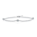 925 Sterling Silver 1.5 Carat Moissanite Bracelet for Ladies Casual Fashion High-End Design Light Luxury Niche Decoration