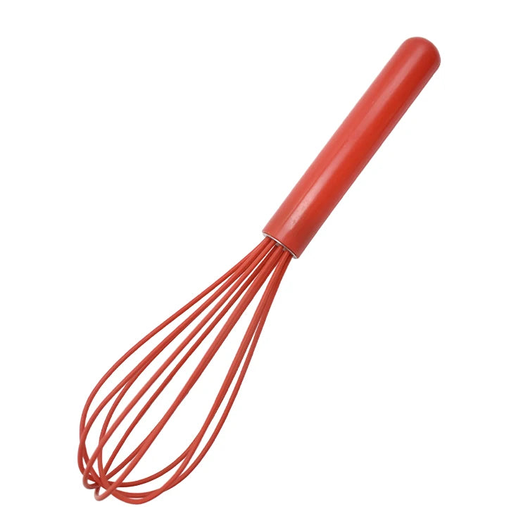 Baking Accessories Silicone Egg Beater with 5 Wire Loops for Milk with Batter Mixer Blender Heat Resistant Whisks for Whisking