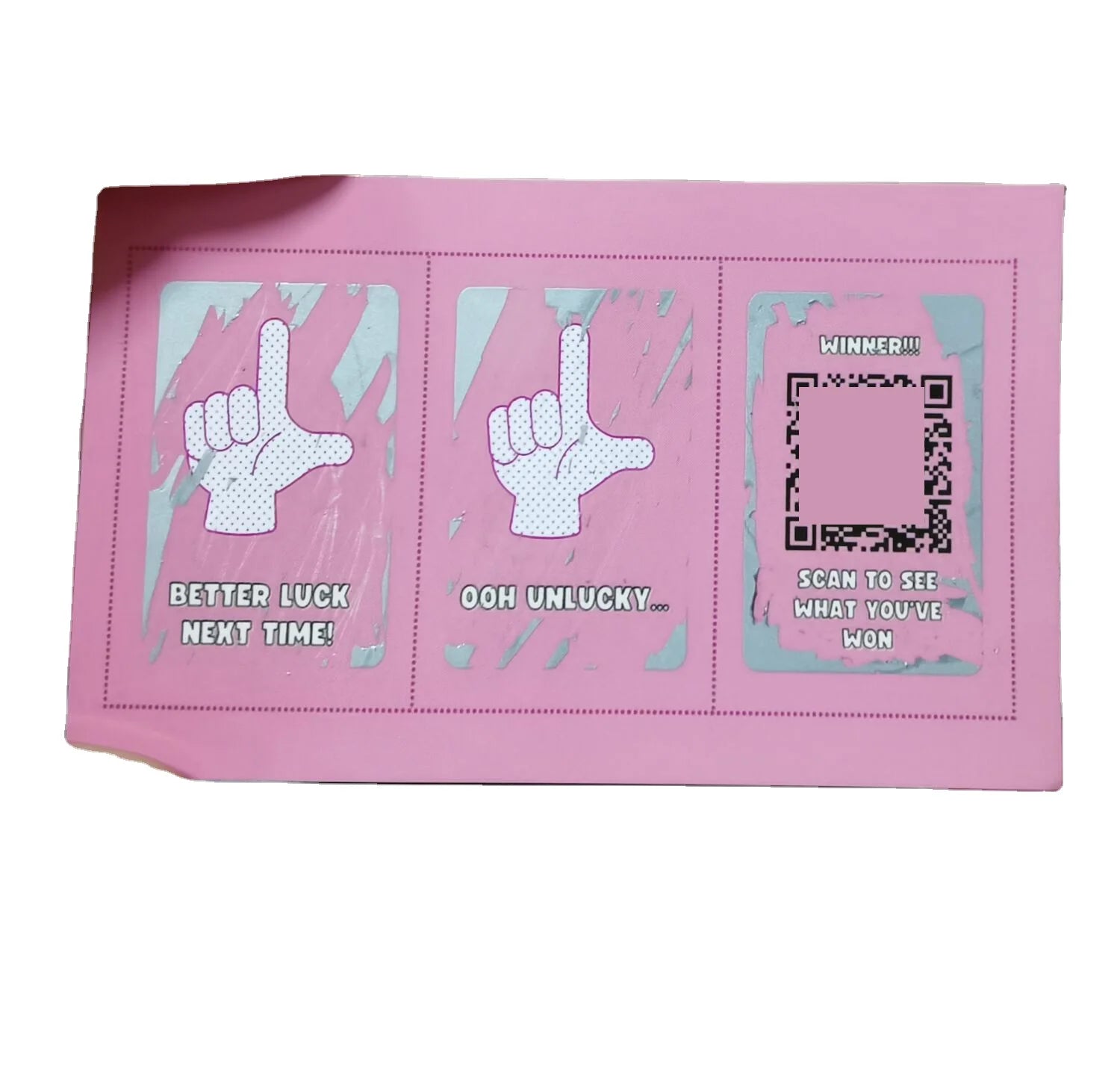 Scratch Win Lottery Card Discount