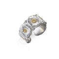 Star with Hip Hop Chrysanthemum Ring Accessory Titanium Steel Ring Accessory