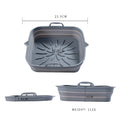 2025 New DIY Commercial Restaurant Homemade Foldable Basket Silicone Square Air Fryer Liners 8 Inch