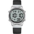 Women's Compact Digital Display Woven Fabric Strap Talking Watch for the Visually Impaired Blind or Elderly Atomic Properties