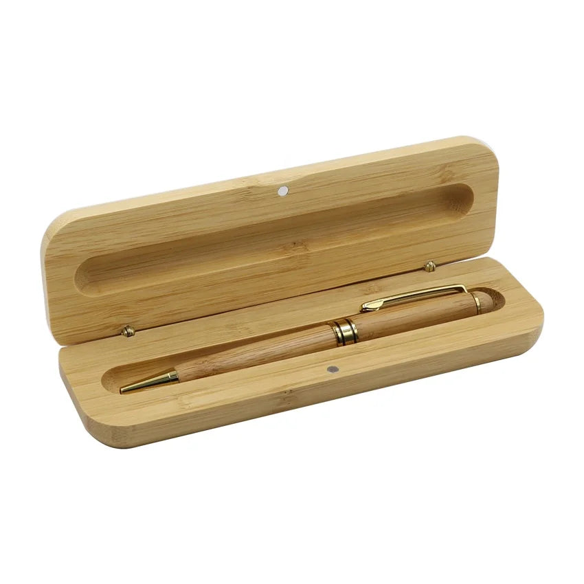 Ready to Ship Bamboo Ballpoint Pen with Box Bamboo Pen Set