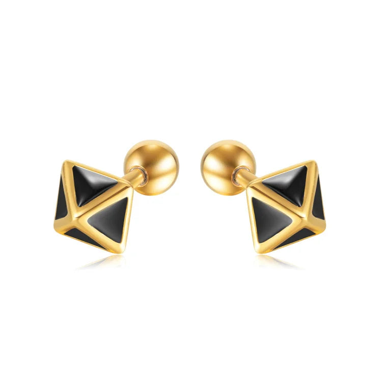 Hip Hop Stainless Steel Jewelry Earring Popular Unisex Triangle Earring