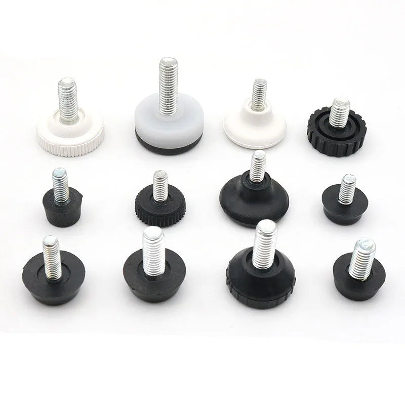 M6/M8 Thread Furniture Feet Levelers Adjustable Furniture Feet Threaded Screw M6 Leveling Foot Furnitures Glide Leveling
