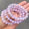 Fashion Jewelry Natural Lavender Amethyst Bracelet 8mm Natural Gemstone Healing Amethyst Bracelet Women