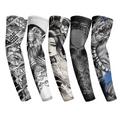 Cooling Ice Silk Breathable Quick Dry Spandex/Polyester Printed Unisex UV Protection Sports Safety Arm Sleeves Factory Direct