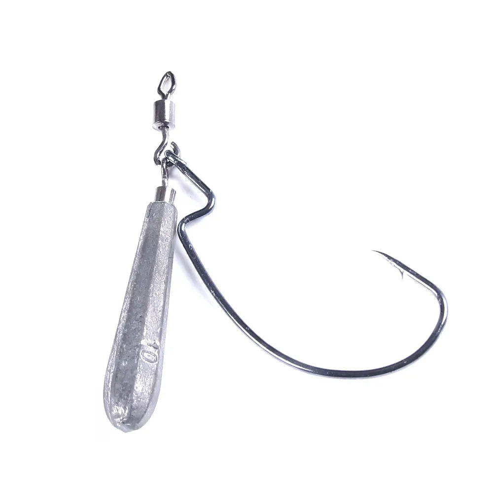 5PCS/SET  Wholesale Fishing Gear 3.5G/5G/7G/10G Lead Hook with Sequin Lead Jig Hooks