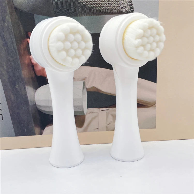 Personal Care Double-Sided Silicone Face Wash Soft Cleaning Brush Beauty Tool Bubbler Deep Cleaning