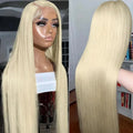 Wholesale Full Lace Frontal Wigs 30 Inch Long Straight Body 613 Blonde Brazilian Human Hair Wig HD Transparent Lace Front Wigs