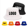 Custom Solid Colour Cotton Bucket Hat Unisex Wide Brim Printed Fabric 3D Embroidery Technique Sports Fishing Casual Travel Daily