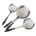 Wholesale Fine Mesh Stainless Steel Kitchen Strainers Oil Skimmer Spoon Flour Sifter Sieve Colander for Home Cooking