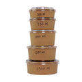 Disposable 1500cc Paper Salad Bowl With Lid Ramen Induction Paper Bowl for Take Away
