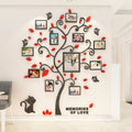 Home Decoration Adhesive Photo Frame Tree Acrylic 3d Wall Stickers Family Tree Wall Decals