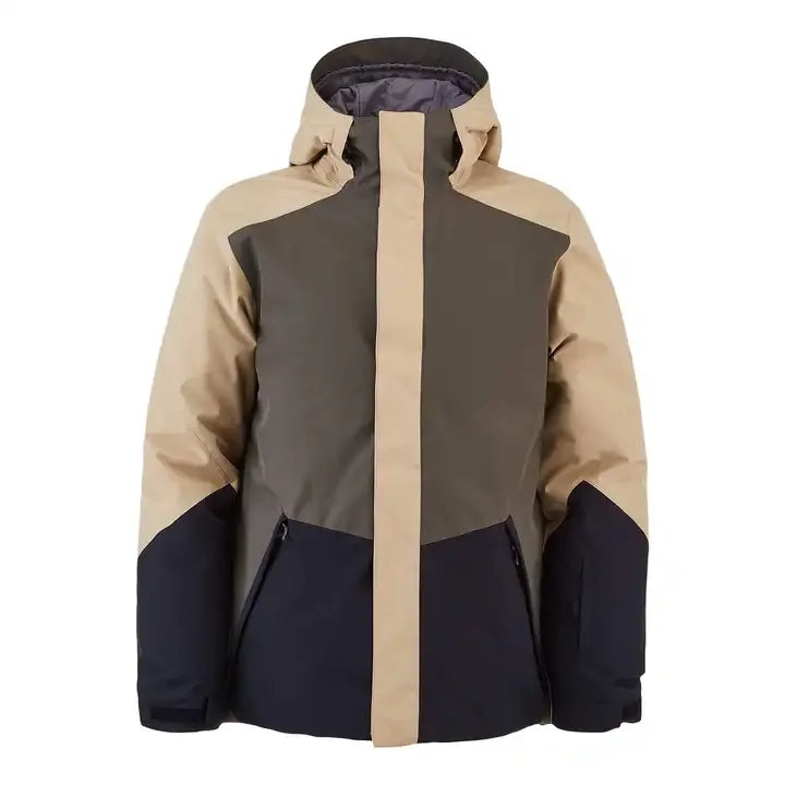 OEM Custom Winter Waterproof Snowboard Jackets Adjustable Hoodie Zipper up Warm Outdoor Windproof Ski Jacket Coats