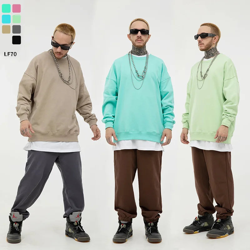 ESW-023 Blank Crewneck Men Plus Size Hoodies & Sweatshirts Custom Jumper Sweaters